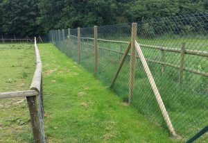 Farm land wire fencing example