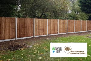 British Hedgehog Preservation Society fencing