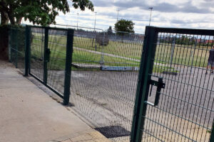 Secure mental fencing and gates