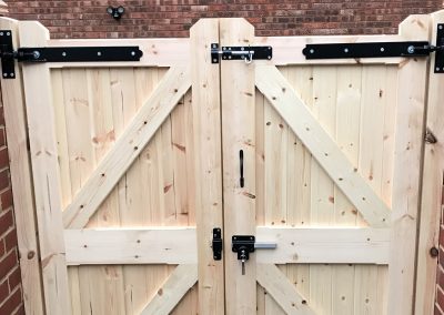 Residential wooden gate