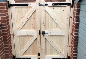 Residential wooden gate