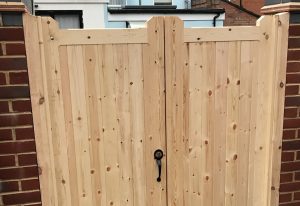 Residential wooden gate