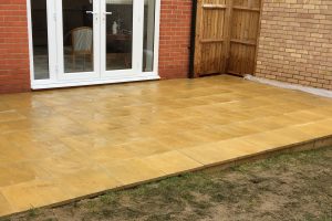 Residential patio installation example