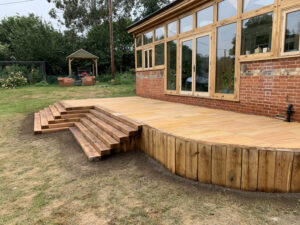 complex wooden decking solution